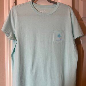 NWT Women's Vineyard Vines Light Mint Green Pocket T-Shirt Short Sleeve Large
